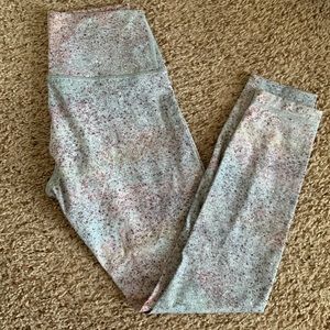 Lulu lemon cropped leggings- galaxy print